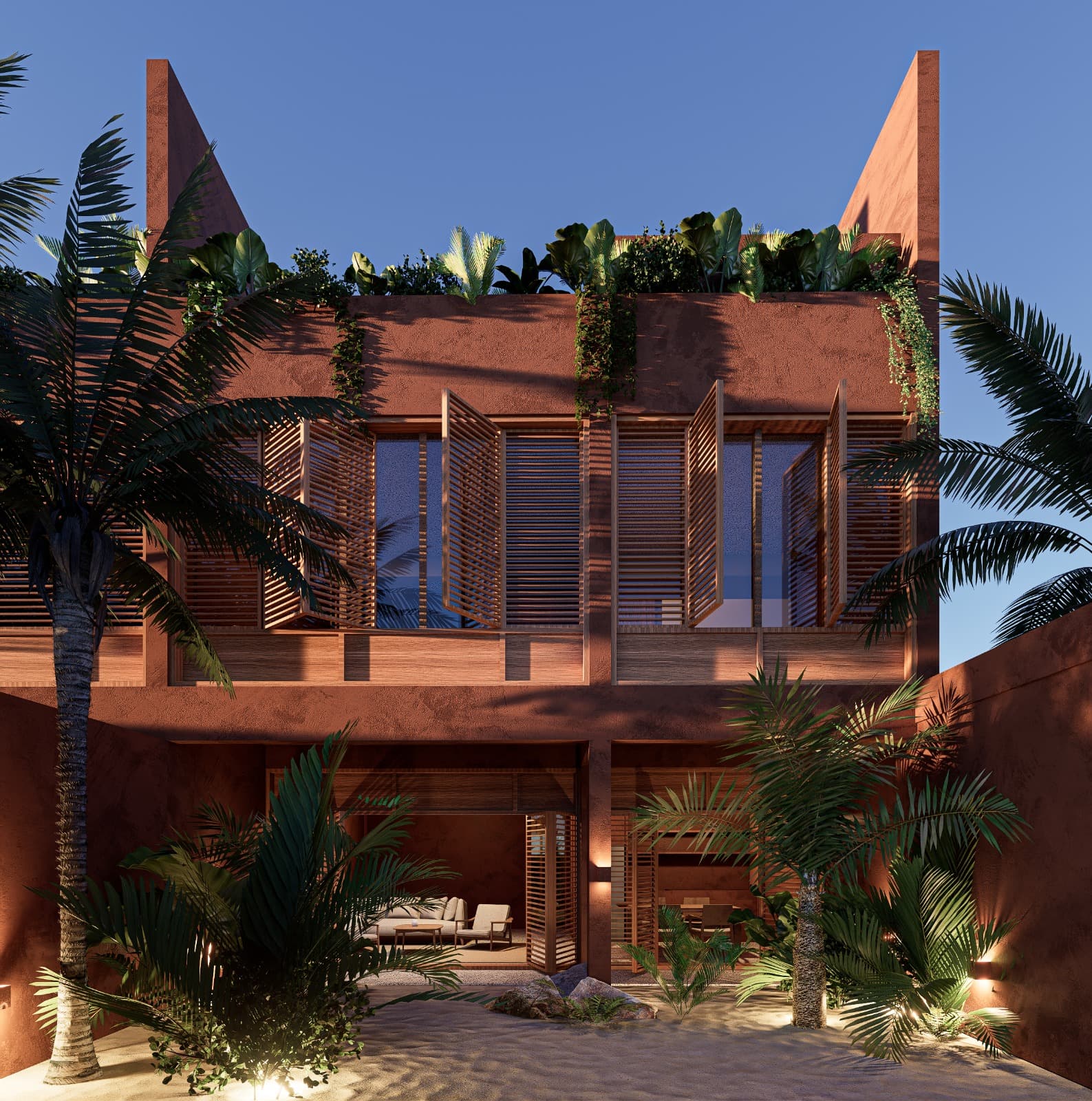 Villa DM exterior render